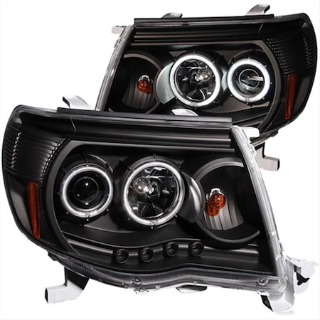 Anzo Usa 121282 Toyota Tacoma 05-11 Projector Headlights Black Clear A1R-121282
